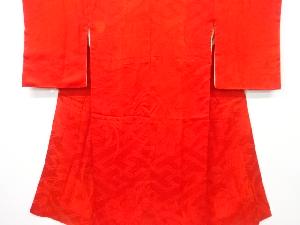 アンティーク　紋錦紗花模様織り出し長襦袢